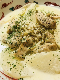 鶏肉と大根&長ネギのあっさり生クリーム煮-レシピのメイン写真