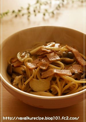しめじとベーコンのガーリックパスタ-レシピのメイン写真