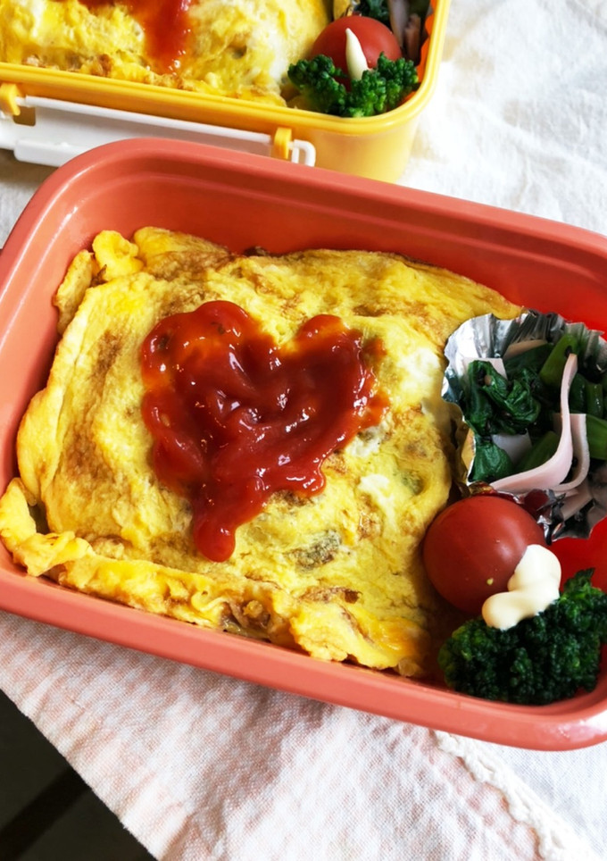 お弁当に✨簡単卵乗っけ和風オムライス-レシピのメイン写真