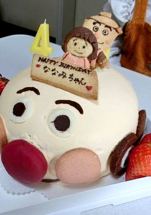 アンパンマン号のバースデーケーキ(^^)-レシピのメイン写真