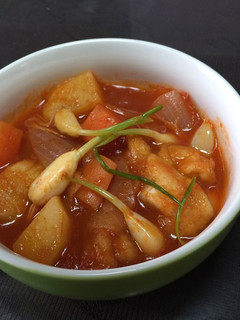 発芽にんにくとチキンのトマト煮-レシピのメイン写真