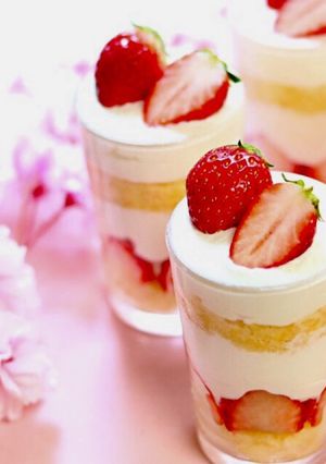 グラスショートケーキ☆簡単-レシピのメイン写真