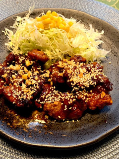 唐揚げリメイク 簡単!ヤンニョムチキン-レシピのメイン写真