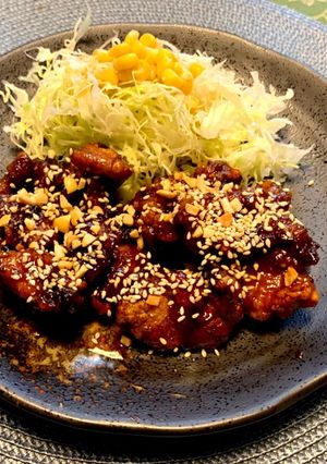 唐揚げリメイク 簡単！ヤンニョムチキン-レシピのメイン写真