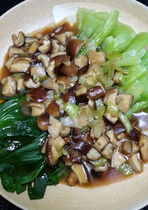 チンゲンサイとシイタケの和え物-レシピのメイン写真