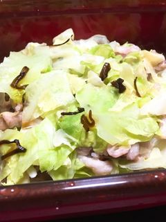 温野菜メーカーで8分!塩昆布の豚キャベツ-レシピのメイン写真