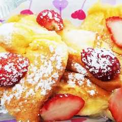รูปของ ふわしゅわ♡スフレパンケーキ♡