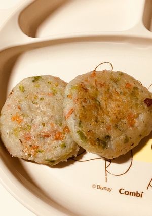 離乳&幼児食♫ 肉なしもちもち蓮根バーグ-レシピのメイン写真