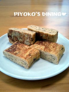 意外にマッチング~♡海苔の佃煮の卵焼き-レシピのメイン写真
