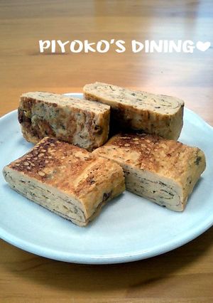 意外にマッチング～♡海苔の佃煮の卵焼き-レシピのメイン写真