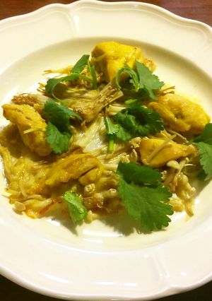 スパイス塩麹漬け鶏肉とえのき茸のグリル-レシピのメイン写真
