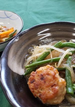 ピリ辛鶏団子のスープ煮(健康食)-レシピのメイン写真