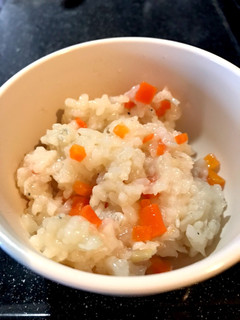 にんじんとしらすの炊き込みご飯♡離乳食-レシピのメイン写真