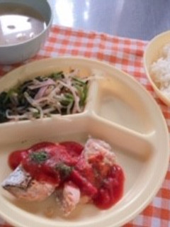 鮭のムニエルトマトソースかけ-レシピのメイン写真