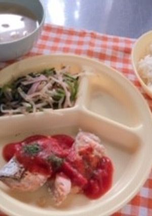 鮭のムニエルトマトソースかけ-レシピのメイン写真
