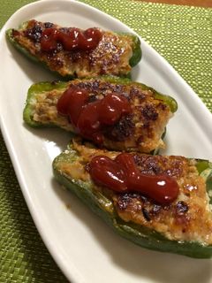 肉詰めピーマン-レシピのメイン写真