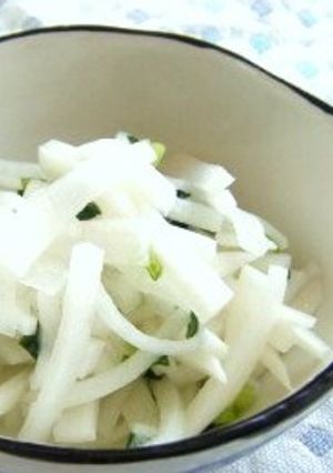 切ってもむだけ★ねぎ胡麻大根-レシピのメイン写真