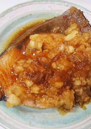 ぶりの照り焼き〜ポン酢りんごソース〜-レシピのメイン写真