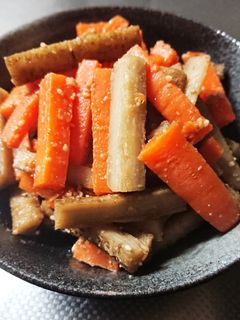 ごぼうと人参の炒め煮-レシピのメイン写真