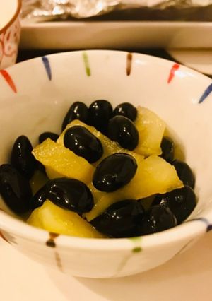 ホットりんご黒豆-レシピのメイン写真