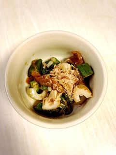 オクラとちくわの梅和え-レシピのメイン写真