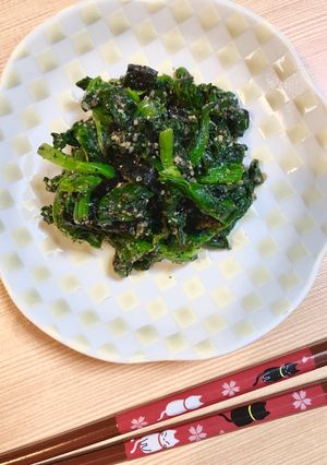 玄米酵素ハイゲンキ入 ほうれん草ごま和え-レシピのメイン写真