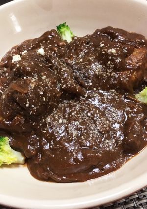 リメイク！鶏むねひき肉で煮込みハンバーグ-レシピのメイン写真