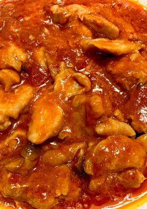 トマト缶で！チキンときのこトマト煮込み♡-レシピのメイン写真