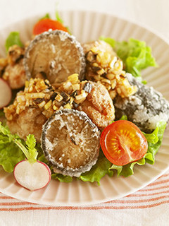 しいたけと鶏肉の唐揚げ♩ねぎ醤油タレ-レシピのメイン写真