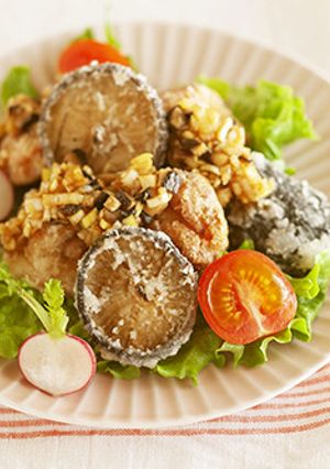 しいたけと鶏肉の唐揚げ♩ねぎ醤油タレ-レシピのメイン写真