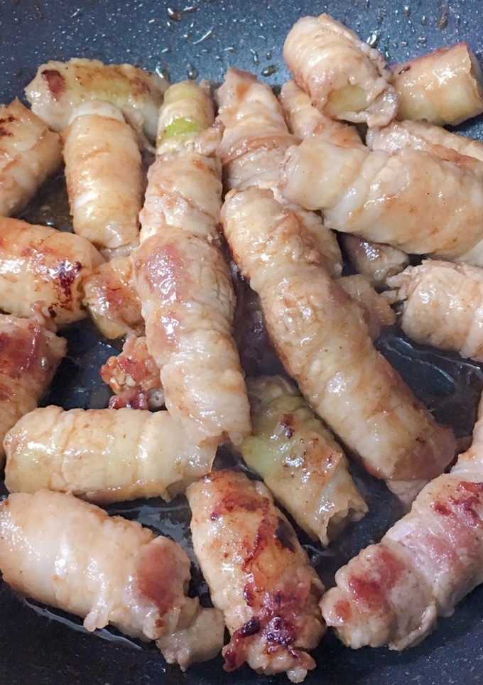焼肉のタレで簡単 豚バラdeネギ巻-レシピのメイン写真
