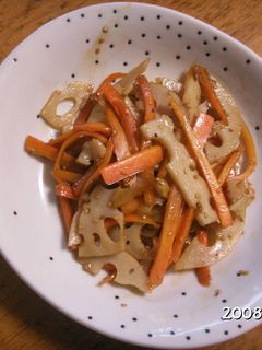 レンコンとにんじんのきんぴら-レシピのメイン写真