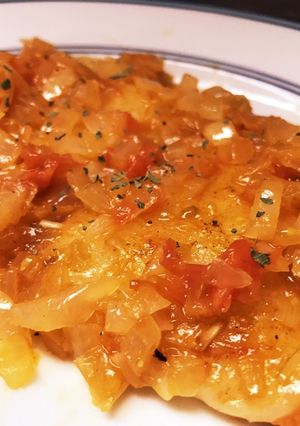 イタリアン♪餅のミニトマトソース和え-レシピのメイン写真