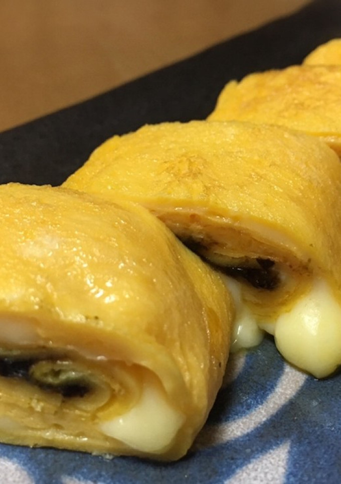 海苔の佃煮とチーズの卵焼き♡-レシピのメイン写真