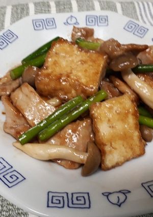 パッパッと出来る~厚揚げと豚肉の中華炒め-レシピのメイン写真