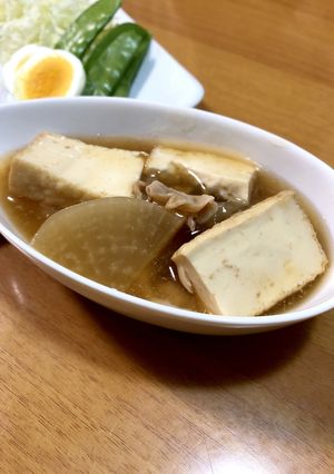 大根と豚こま肉、厚揚げのとろみ煮物-レシピのメイン写真