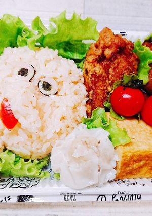 セサミストリート♪ビックバードキャラ弁♪-レシピのメイン写真