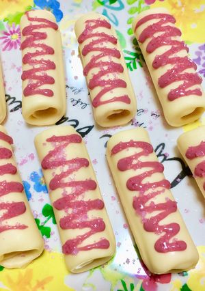 簡単バームロールのデコレーション-レシピのメイン写真