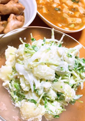 豆苗ポテトサラダ♪-レシピのメイン写真