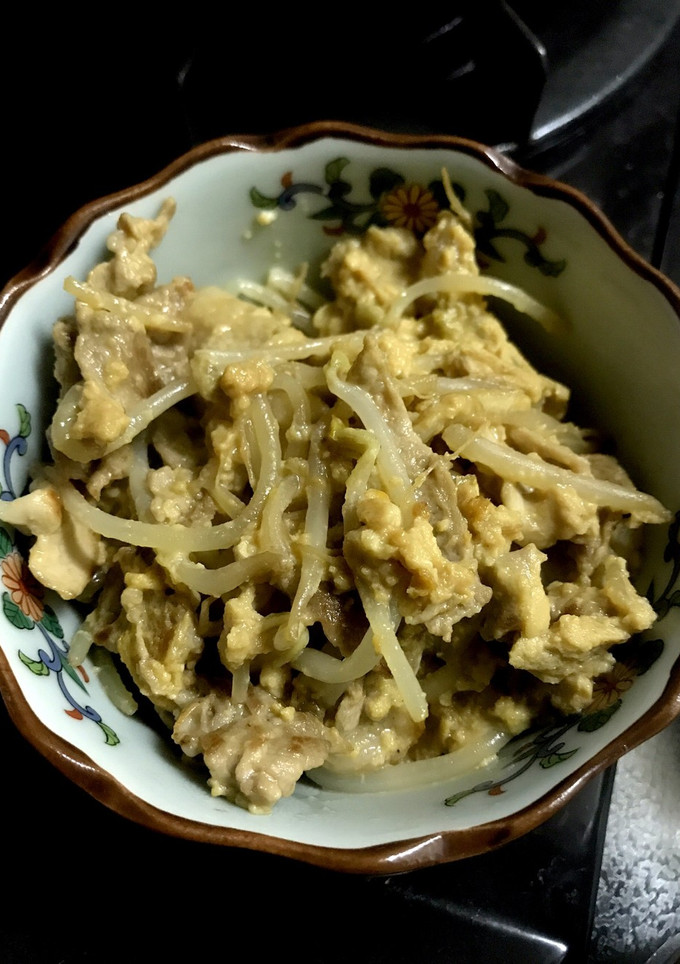 余り物で！豚肉ともやしの卵とじ-レシピのメイン写真