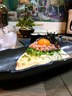 サバ缶アレンジ料理【明太胡麻油そうめん】-レシピのメイン写真