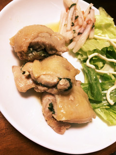 甘味噌ダレ!もも肉の大葉はさみ焼き-レシピのメイン写真