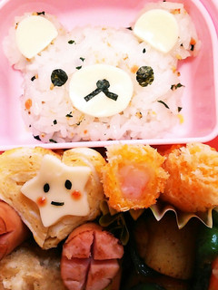 今日のキャラ弁2/26(リラックマ?!)-レシピのメイン写真