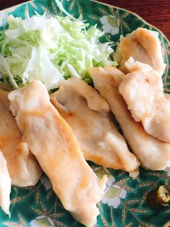 鶏胸肉のやわらか塩焼き(柚子胡椒添え)-レシピのメイン写真