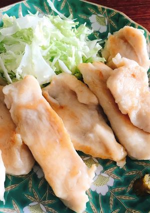 鶏胸肉のやわらか塩焼き(柚子胡椒添え)-レシピのメイン写真