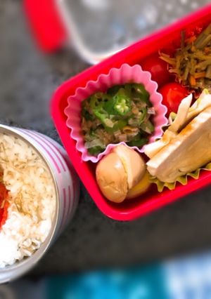 冷食フル活用！レンチンだけお弁当♪-レシピのメイン写真