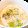 石狩鍋風♪魚介とキャベツの豆乳スープ