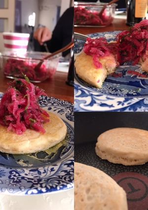 ヴィーガングルテンフリーお食事パンケーキ-レシピのメイン写真