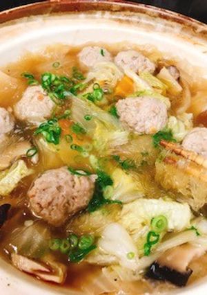 春雨入り肉団子と白菜の中華スープ-レシピのメイン写真