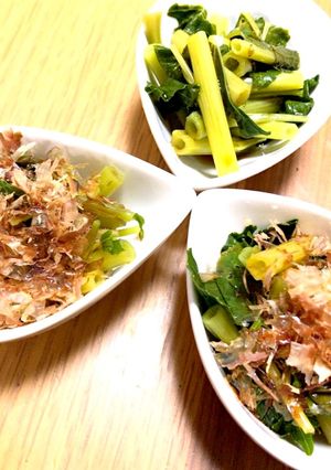茹でたら勿体ない！信州の絶品わさび菜！！-レシピのメイン写真